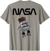 NASA Astronaut Teddy-Bear Worm Logo T-Shirt - size chart