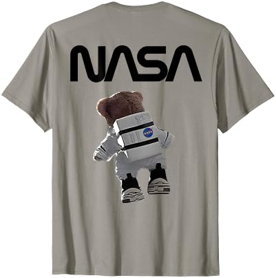 NASA Astronaut Teddy-Bear Worm Logo T-Shirt - size chart