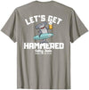 SALTY JOES Salty Joe's - Let's Get Hammered Lightweight, Graphic T-Shirt - size chart