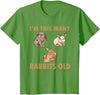 Cute Kids Rabbit Lover Bunny Graphic T-Shirt in Grass Green