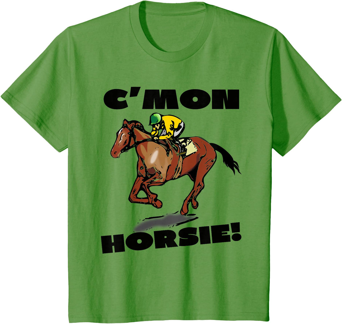 Horse Racing Shirts 101 Horse Racing Races Track T-shirt Boys Girls Youth Child T-Shirt - Grass Green