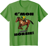 Horse Racing Shirts 101 Horse Racing Races Track T-shirt Boys Girls Youth Child T-Shirt - Grass Green