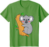 Charm's Children Clothing Cute Koala Bear T Shirt for Children | Kids Koala Bear Shirt T-Shirt - Grass Green