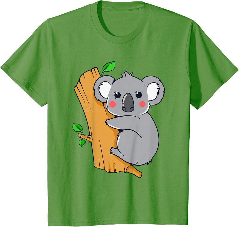Charm's Children Clothing Cute Koala Bear T Shirt for Children | Kids Koala Bear Shirt T-Shirt - Grass Green