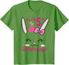 Its My 5th Birthday Girl Bunny Rabbit Theme Party (five) T-Shirt in Grass Green