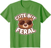 Kids Brown Bears Shirts Cute Brown Bear Kids T-Shirt - Grass Green