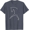 Dressage T-Shirts and Apparel Dressage Horse T-Shirt Gift - Cute Dressage Horse T-Shirt - Heather Blue