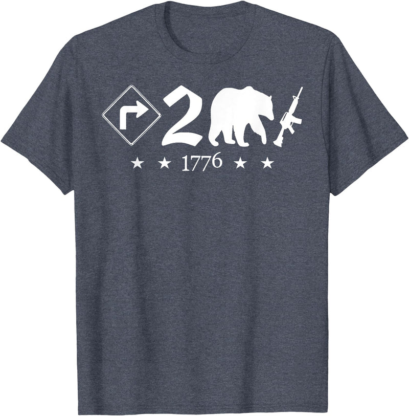 Right To Bear Arms Pro Gun & Patriotic Military Right To Bear Arms Pro Gun Funny Patriotic Military Women Men T-Shirt - Heather Blue