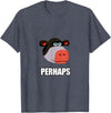Cadelina Clothing "Perhaps" Funny Cow Meme T-Shirt T-Shirt - Heather Blue