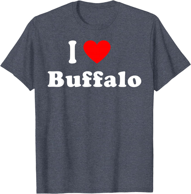 I Love Buffalo City NY Hometown Matching Classic T-Shirt - Heather Blue