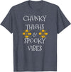 Chunky Thighs and Spooky Vibes Scary Halloween Costume Thick Thighs and Spooky Vibes T-Shirt - Heather Blue