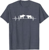 Day Trading Gifts Stocks Stock Trader Bull Bear Heartbeat Trading T-Shirt - Heather Blue