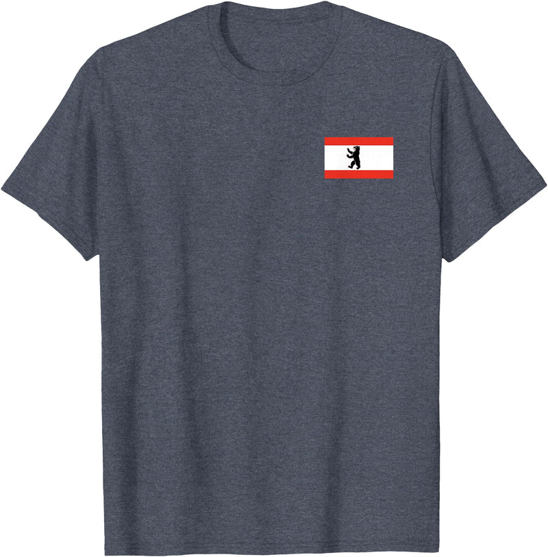 Berlin Bear Flag BERLIN GERMANY FLAG BEAR FLAG T-Shirt - Heather Blue