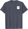 Arctic Polar Bear Tees And Gifts Polar Bear In The Pocket Funny Pocket Polar Bear T-Shirt - Heather Blue