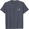 The Pocket Patch Badge Apparel Co Bear Badge T-Shirt - Heather Blue