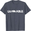 Funny Unbearable T-Shirt - Un Bear Able Tee Funny Un Bear Able Shirt - Unbearable T-Shirt T-Shirt - Heather Blue