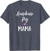 Angry Ant Graphics - Kunekune Pig Gifts Kune Kune Pig Gift for Women - Kunekune Pig Mama T-Shirt - Heather Blue