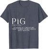 Bacon FH Pig, A Magical Creature That Turns Vegetables Into Bacon --- T-Shirt - Heather Blue