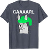 Llama Shirt Collection by Jean Olivier Funny Llama with Hats T-Shirt - Black, Small, Unisex-Adults, Classic Fit, Short Sleeve, Cotton 65% Polyester 35% - Heather Blue