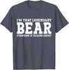 Bear Gifts Bear Tee Men Name Birthday Gifts Bear Personal Name Funny Bear T-Shirt - Heather Blue