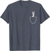 Funny Llama Gifts Llama In A Pocket - Alpaca T-Shirt - Heather Blue