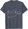 Duck Rabbit Wittgenstein Confusion Optical Illusion Logic T-Shirt in Heather Blue