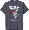 Alice in Wonderland White Rabbi Rabbit T-Shirt in Heather Blue