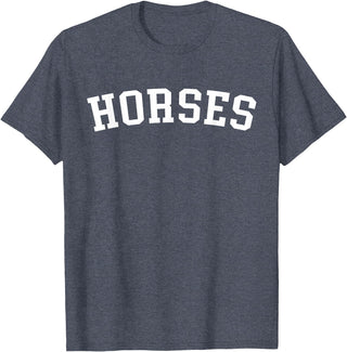 Horses - Designs Horses T-Shirt - Heather Blue