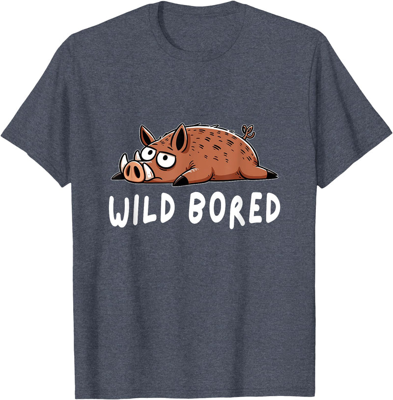 Wild Hog Hunting Hog Hunter Funny Pig Wild Boar T-Shirt - Heather Blue