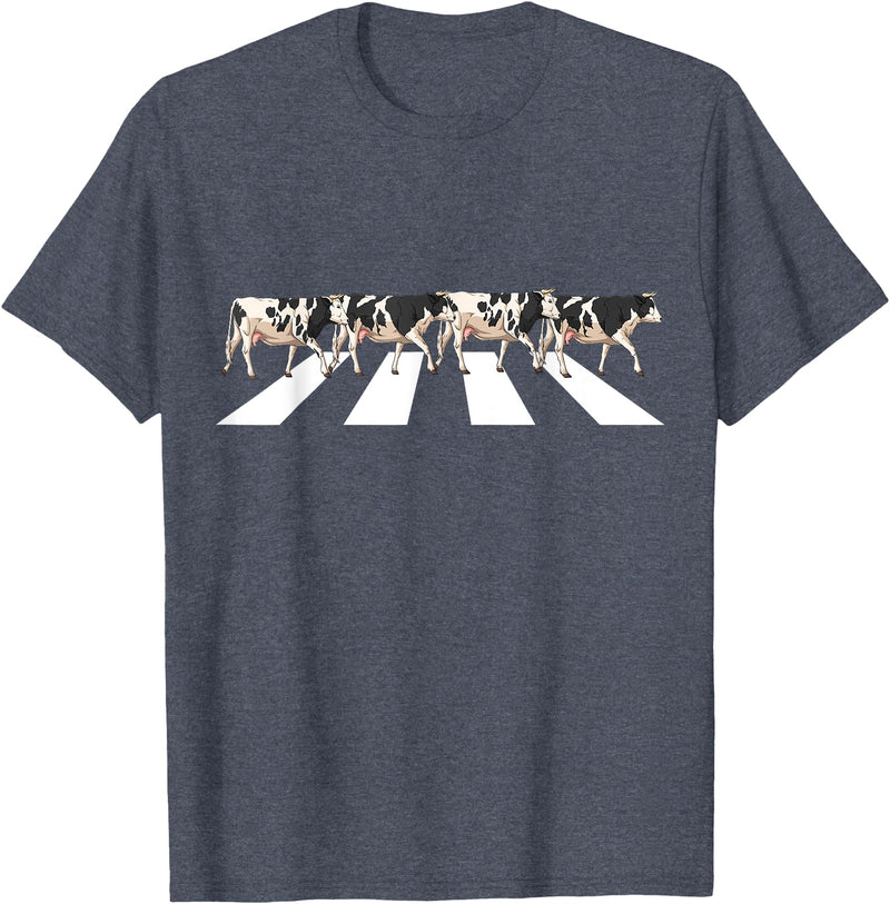 Funny Cow Shirt Women Men Girls Kids Boys Gifts Funny Crosswalk Cows Farming farm Cow Girl Boy Women Men Kid T-Shirt -