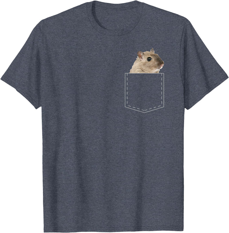 Boys Girls Cute Cool Hamster Lover T-Shirt Gift for Kids T-Shirt - Heather Blue