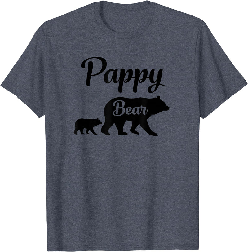 Pappy Gifts Pappy Bear Gift T-Shirt - Heather Blue
