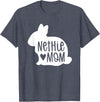 Cute Nethie Bunny Mom - Netherland Dwarf Rabbit T-Shirt in Heather Blue