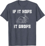 Funny Rabbit Hunting - Great Sarcastic Hunter Gift T-Shirt in Heather Blue