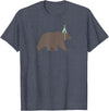 Birthday Animalz Bear Birthday T-Shirt, Kids Animal Birthday Shirt T-Shirt - Heather Blue