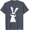 Cool Bunny Rabbit T-Shirt in Heather Blue