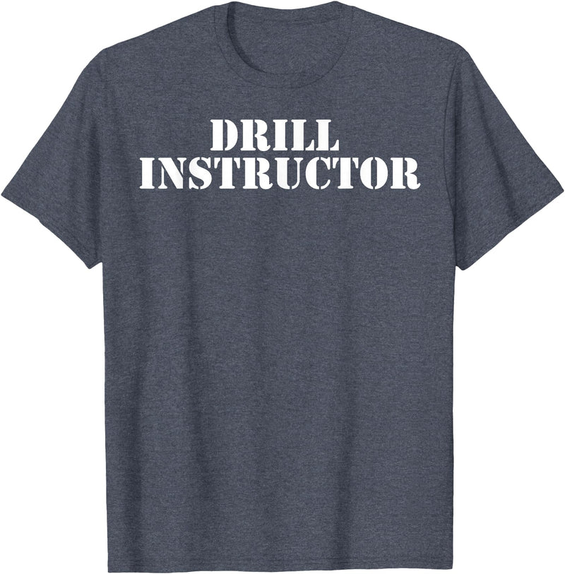 Military Drill Instructor Shirt Boot Camp Tee T-Shirt - Heather Blue