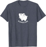 Kunekune cute piglet pet. Minimal art for pig fans Kunekune cute piglet pet. Minimal art for pig lovers T-Shirt - Heather Blue