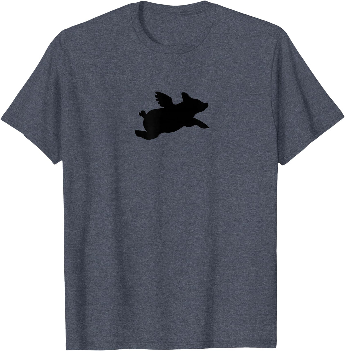Pigs Flying Pig T-Shirt - Heather Blue