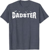 Dadster Matching Family Mom Dad Halloween Party Retro Vintage Dadster Couple Matching Family Mom Halloween T-Shirt - Heather