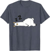 Sleeping Animals Tees And Gifts Llama Sleeping Tired Llama Napping Llama T-Shirt - Heather Blue