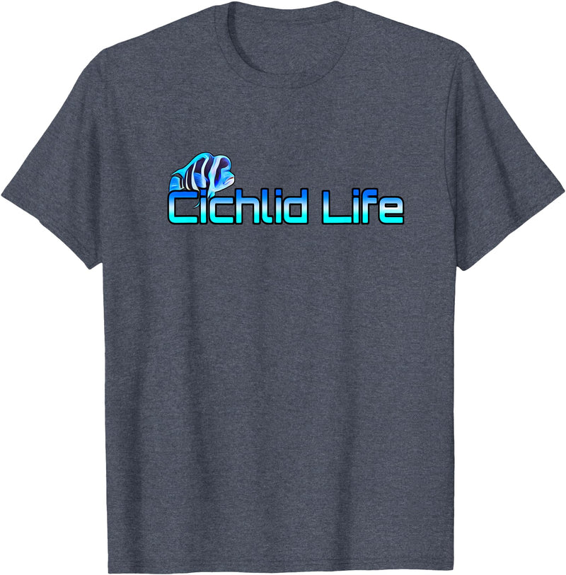 Love Cichlids Frontosa Cichlid Life Fish Tank Aquarium Lovers Gift T-Shirt - Heather Blue