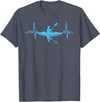 Unique Kayak Gift Kayaking Accessories Kayak Stuff Kayak Novelty for Men Women Kayaker Kayaking Kayak Lover T-Shirt - Heather Blue