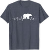 bear heartbeat t shirt Bear Heartbeat T-Shirt T-Shirt - Heather Blue