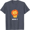 Mr. Goodvibez Lion Meow Meow Costume Carnival T-Shirt - Heather Blue