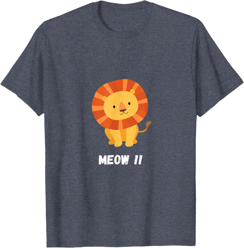 Mr. Goodvibez Lion Meow Meow Costume Carnival T-Shirt - Heather Blue
