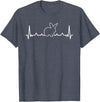 Rabbit Hearbeat Bunny Lover Pet Bunnies Owner Easter T-Shirt in Heather Blue