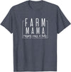 Farm mama raising cows and kids T-Shirt - Heather Blue