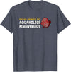 Aquarium Designs - Cichlids Tropical Discus Fish Proud Member of Aquaholics Discus Fish Lover Aquarist T-Shirt - Heather Blue