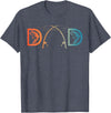 Unique Fishing Gift Fisherman Accessories & Stuff Funny Fishing Dad Art For Dad Men Father's Day Fishing Lover T-Shirt - Heather Blue